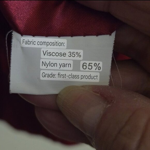 Stunning Burgundy Satin Tang Dynasty Embroidered Unique Jacket Size M - Picture 6 of 6